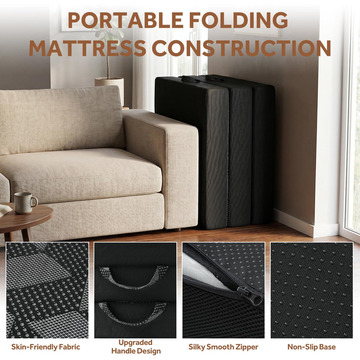 Memory Foam Tri Folding Mattress N7937