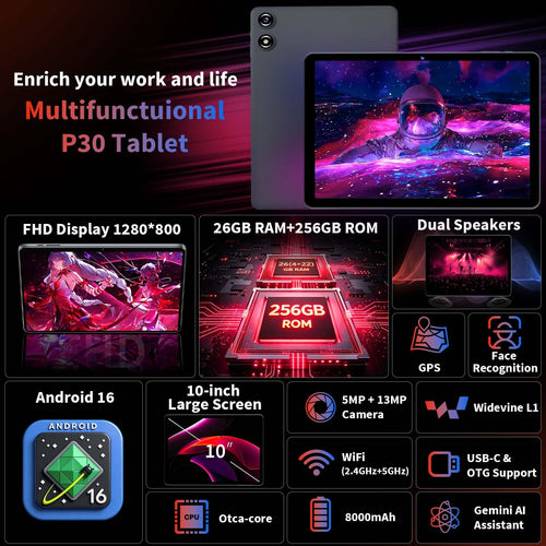 10 inch Android Tablet with Keyboard N17860
