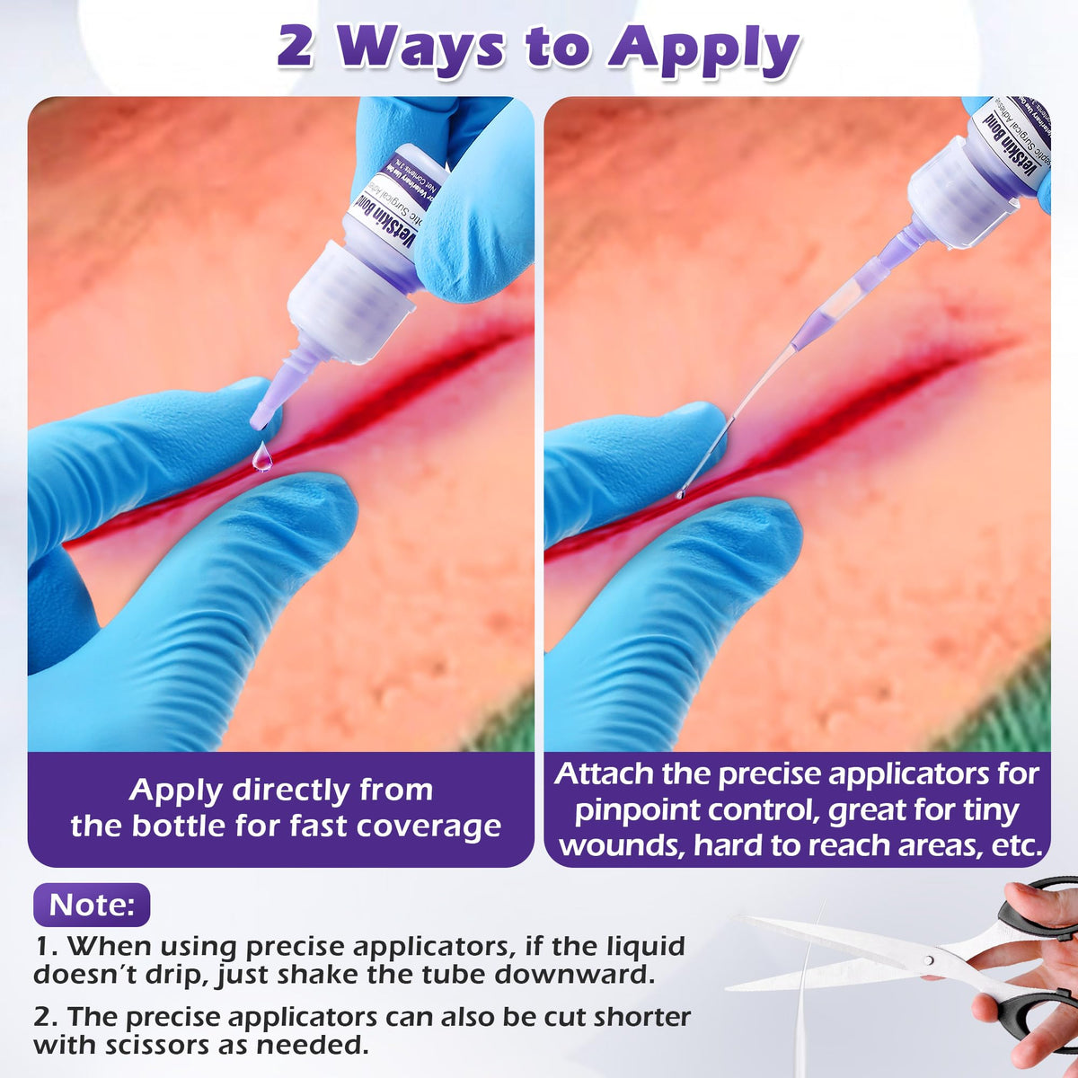 3ml Veterinary Surgical Skin Glue with 10 Applicators Z5511