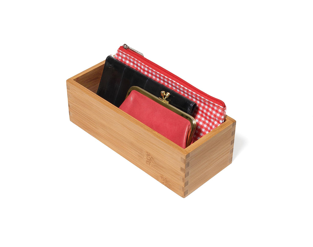 Bamboo Wood Utensil Holder Storage Box N759688