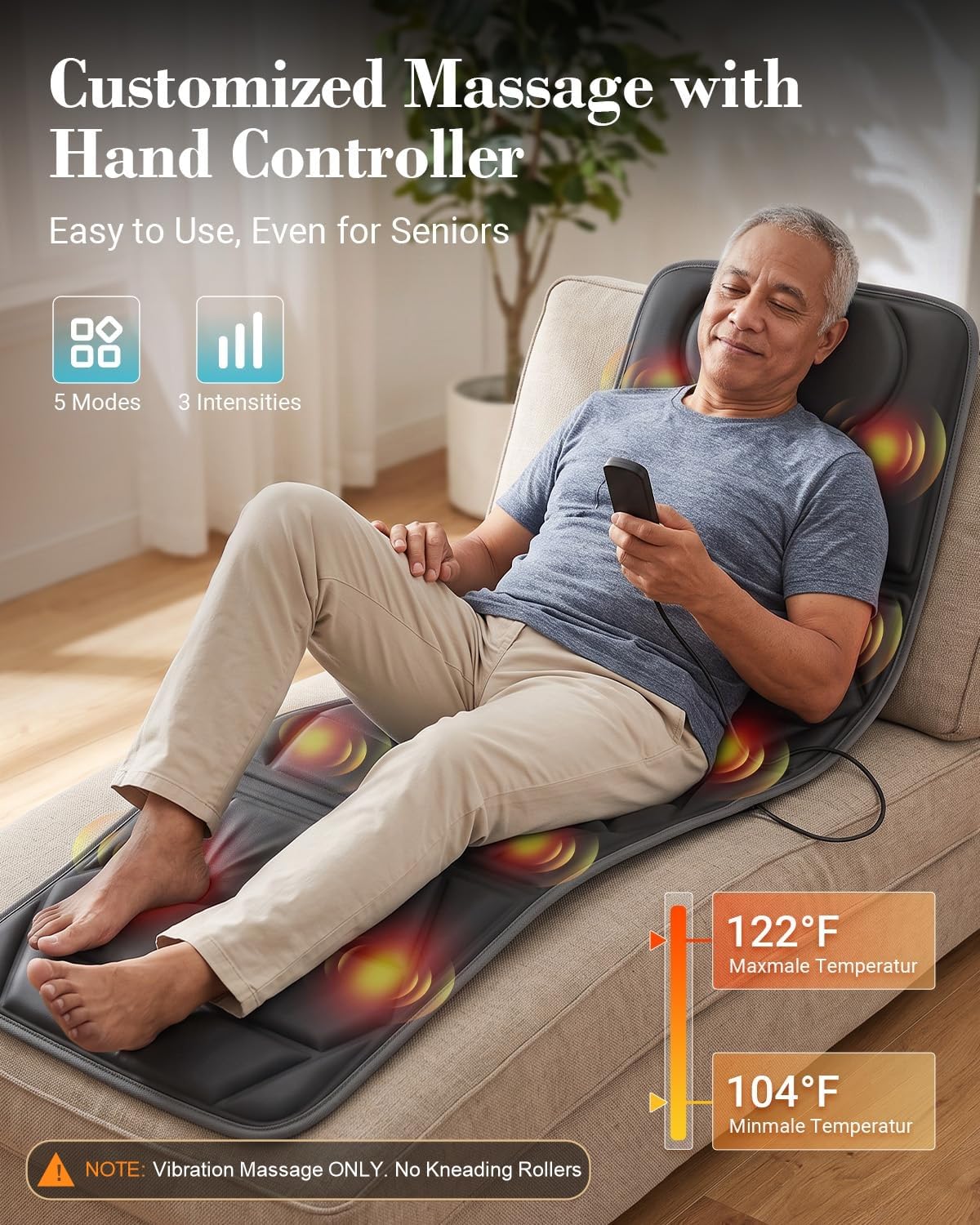 Full Body Massage Mat with Heat E40057