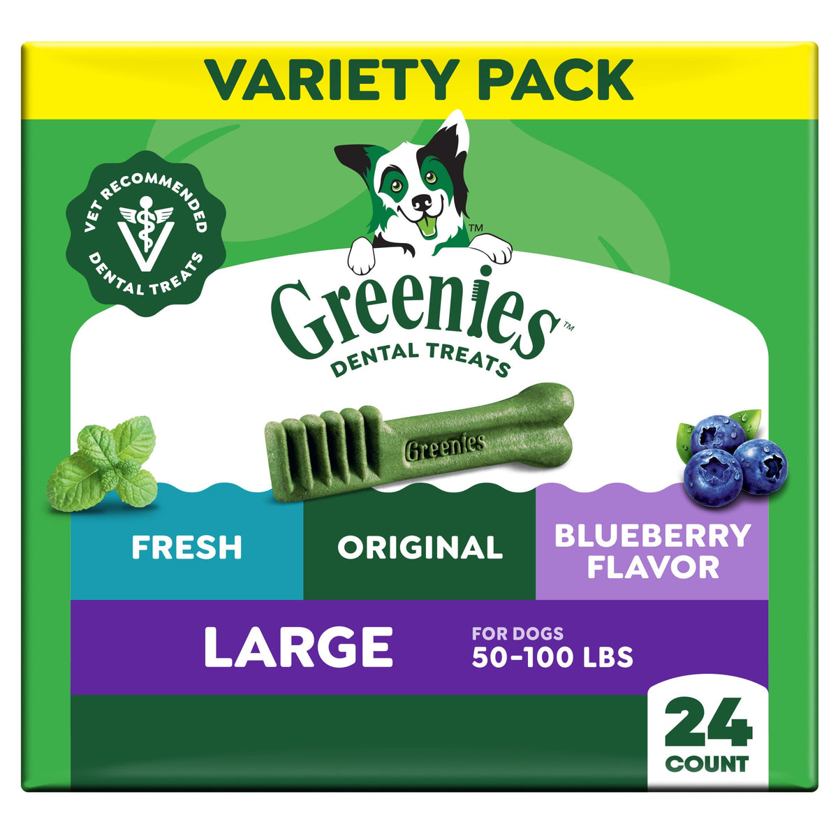 Large Dental Dog Treats 24 Count K290