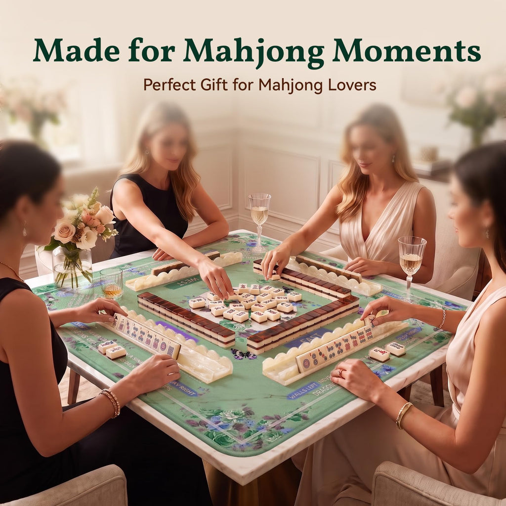 20 Inch Acrylic Mahjong Racks with Magnetic Pushers Set of 4 L912