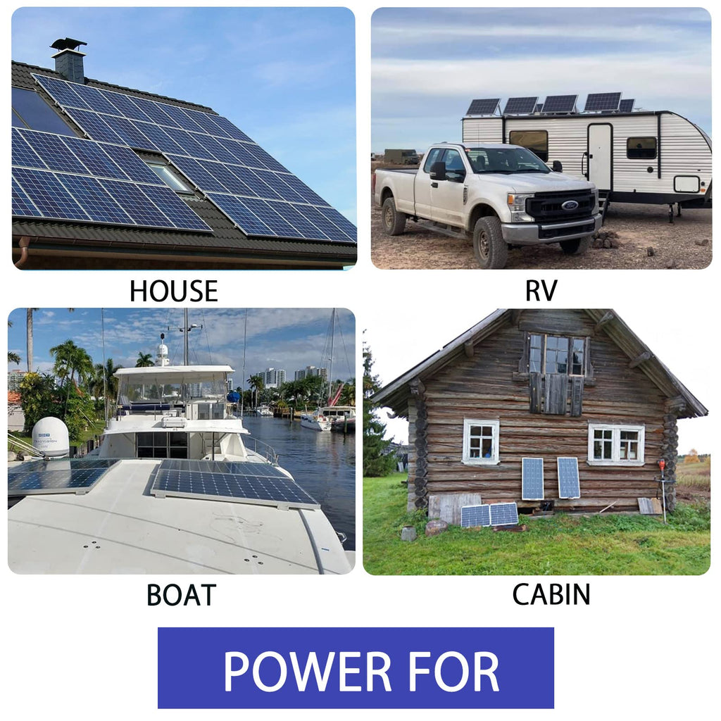 300 Watt 12 Volt Monocrystalline Solar Panel Kit with 30A Charge Controller G242677