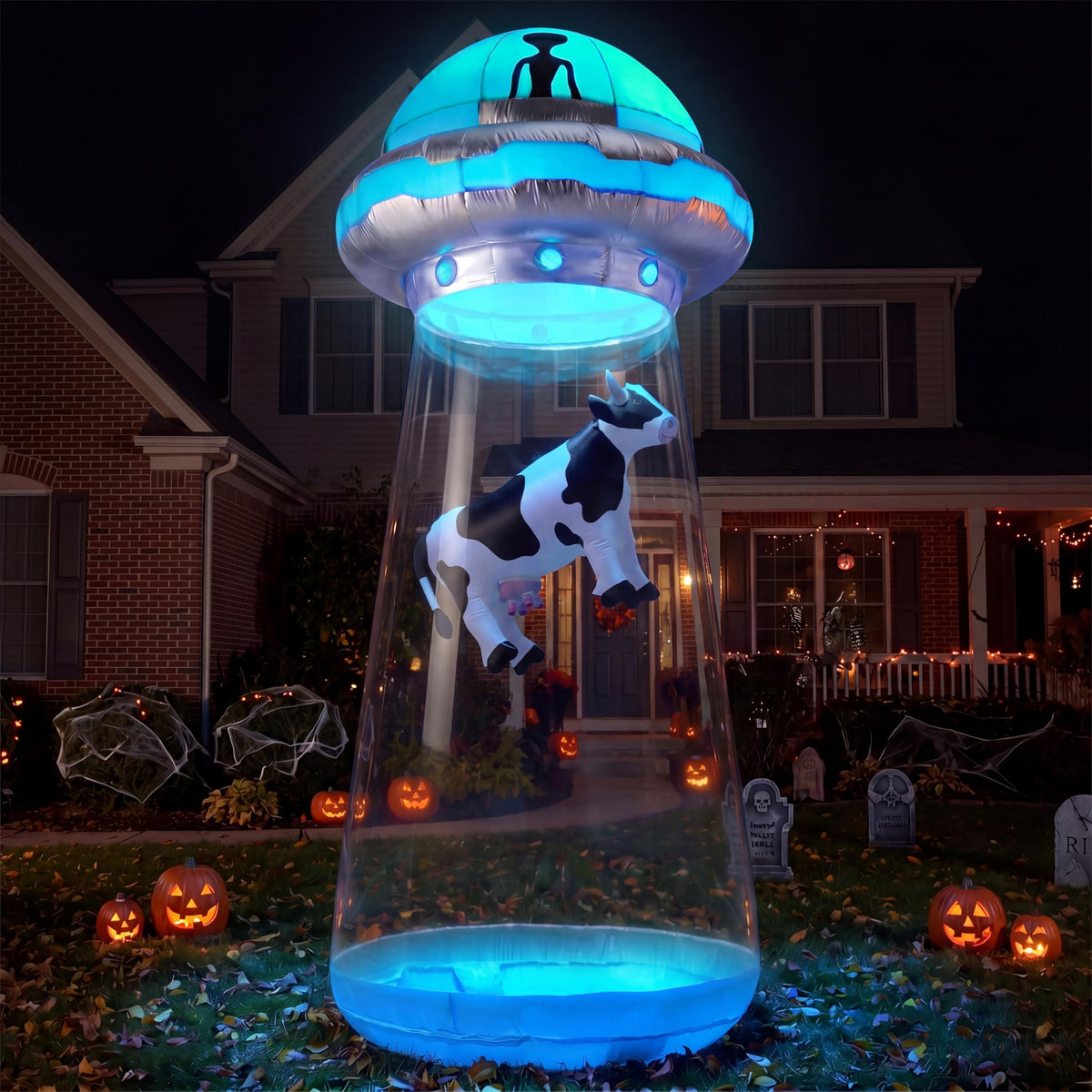 9 FT Tall Inflatable UFO Outdoor Decoration with LEDs K887