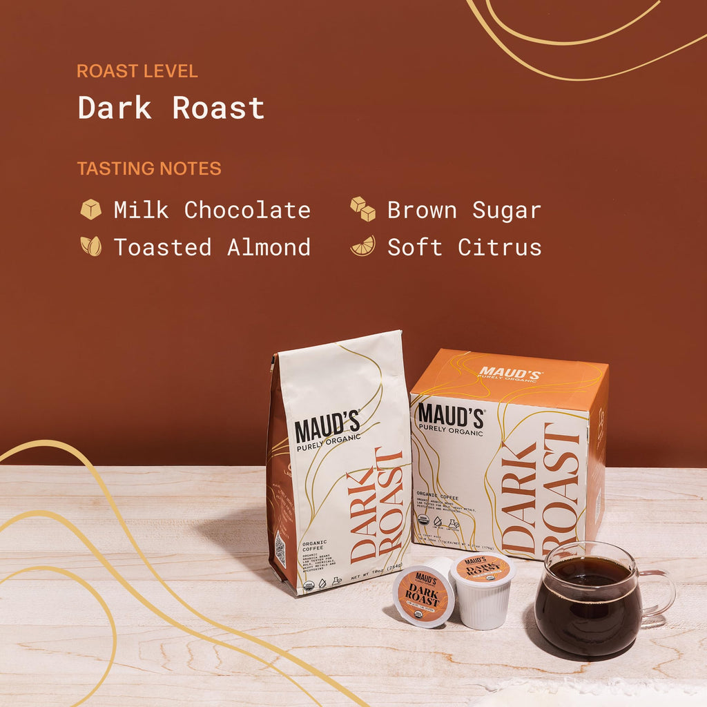 Organic Low Acid Dark Roast Coffee Pods 16ct R395