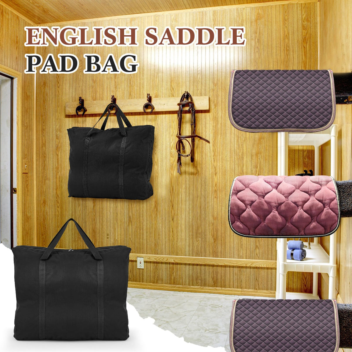 Saddle Pad Bag with Multiple Compartments Z617001