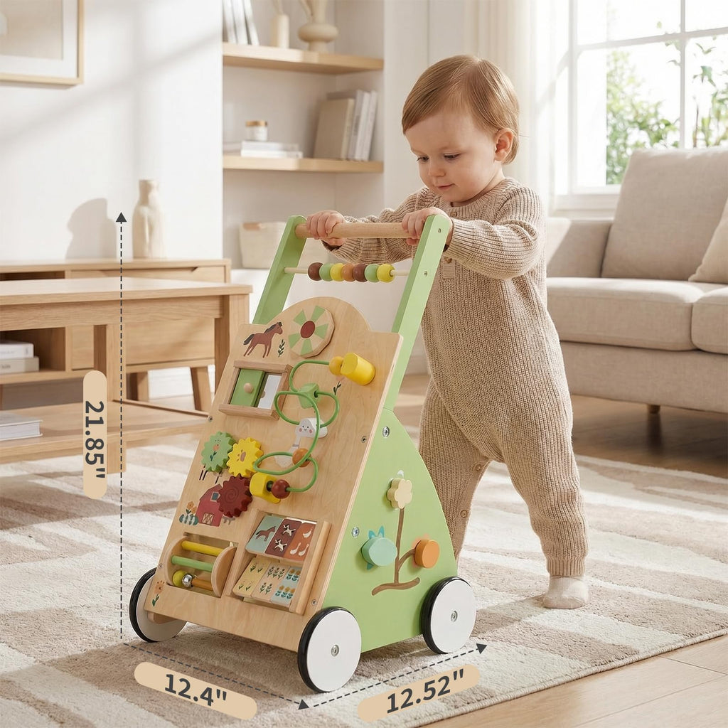 Wooden Baby Push Walker O1115