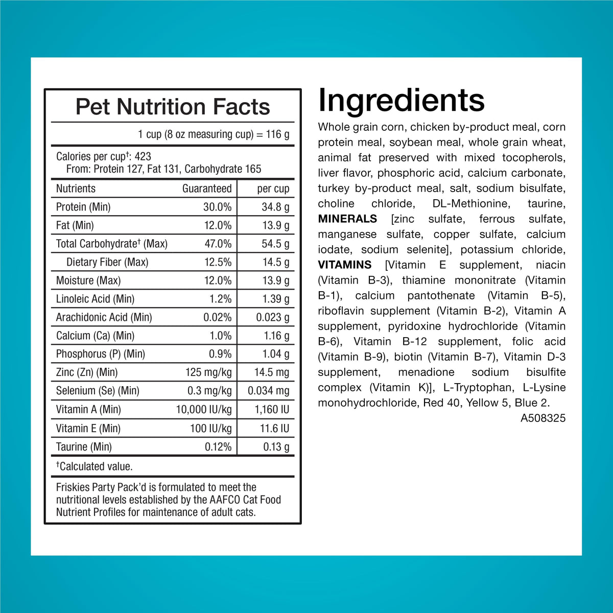Dry Cat Food 15 lb. Bag I685889