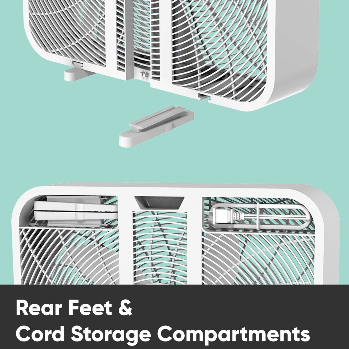 20 Inch 3 Speed Quiet Box Fan with Remote Control I859