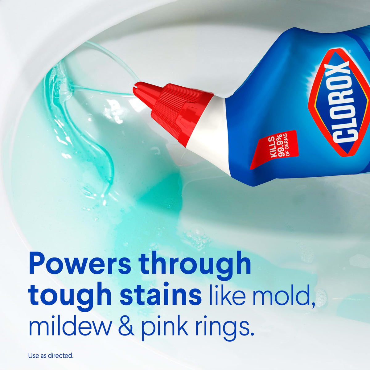 Toilet Bowl Cleaner Clinging Bleach Gel, Ocean Mist, 24 Fl Oz, Pack of 2 K11897