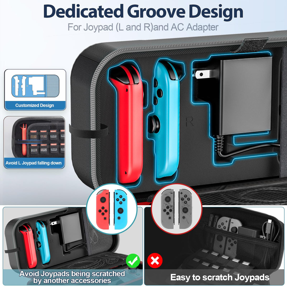 Red & Grey Portable Carrying Case F663