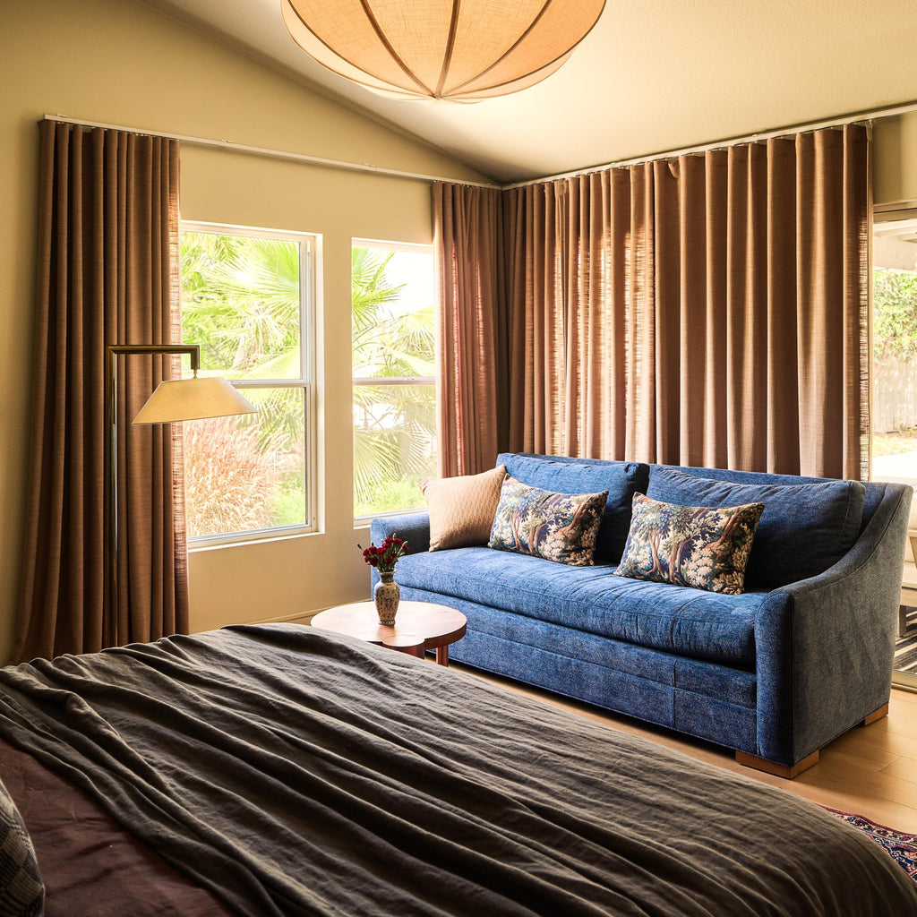 Linen Pinch Pleated Blackout Curtain 1 Panel X459502