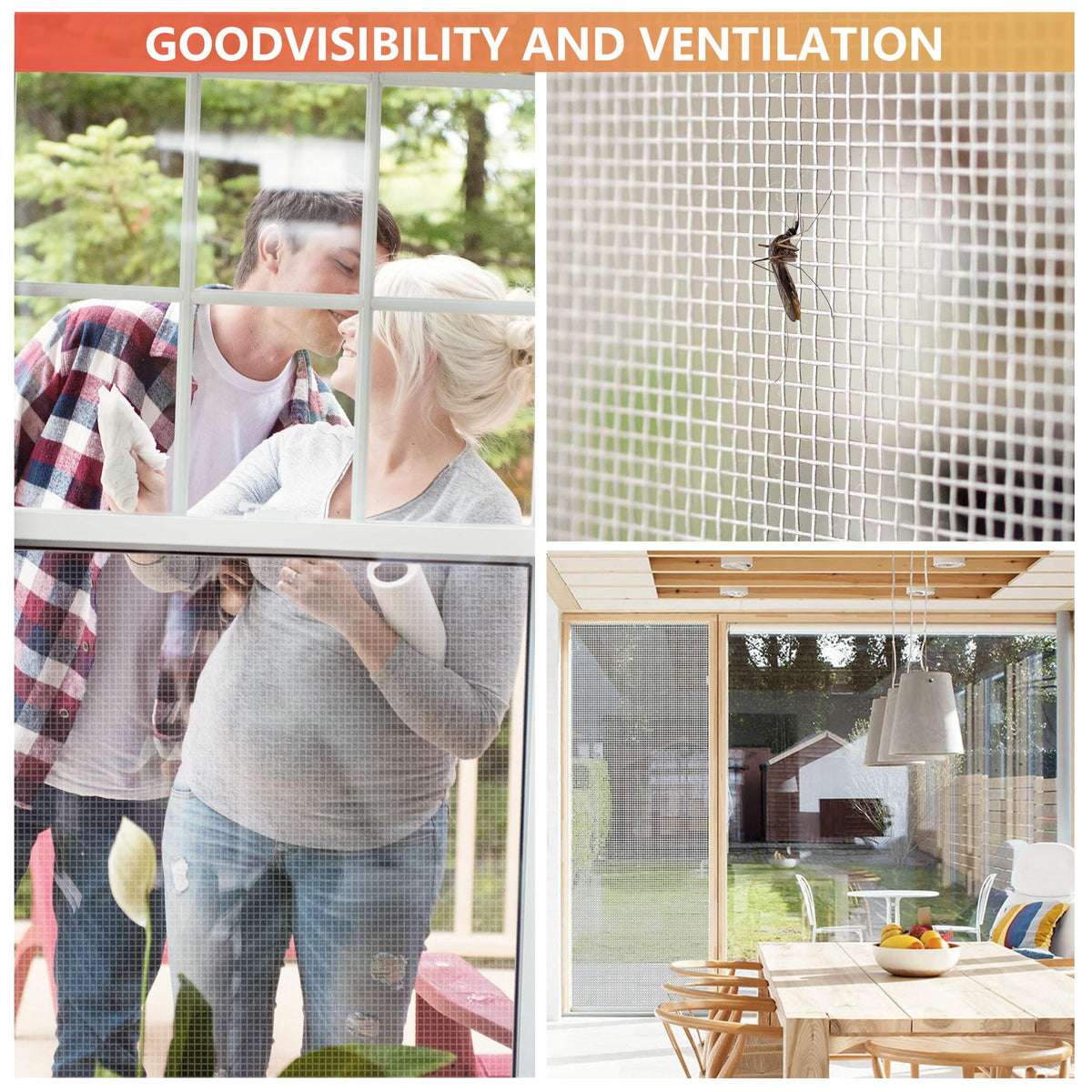 Aluminum Window Screen Mesh Roll 48 in x 100 ft 18x16 Mesh V413044